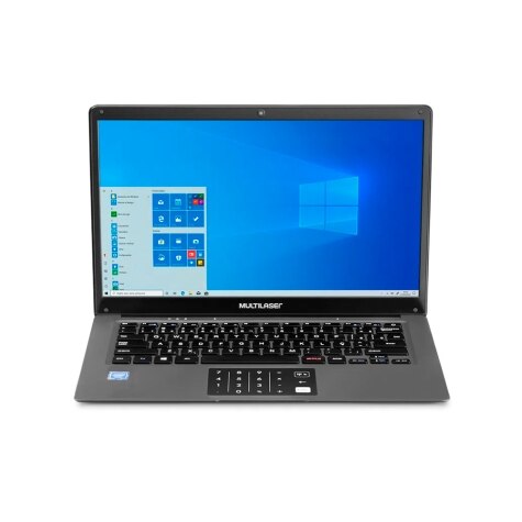 Notebook - Multilaser Pc136 Atom X5-z8350 1.44ghz 2gb 64gb Híbrido Intel Hd Graphics Windows 10 Home Legacy 14" Polegadas